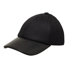 ルイ ヴィトン モノグラム LV ファースト ベースボールキャップ M7088M ブラック レザー コットン シルク レディース LOUIS VUITTON 【中古】