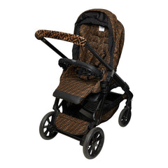 フェンディ × Inglesina イングリッシーナ FFロゴ ファブリック ベビーカー ブラウン ブラック レディース FENDI 【中古】