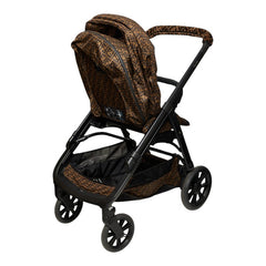 フェンディ × Inglesina イングリッシーナ FFロゴ ファブリック ベビーカー ブラウン ブラック レディース FENDI 【中古】