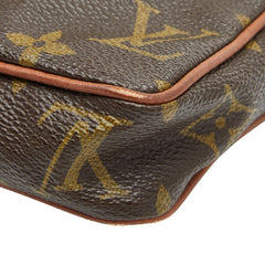 ルイ ヴィトン モノグラム ミニダヌーブ 斜め掛け ショルダーバッグ M45268 ブラウン PVC レザー レディース LOUIS VUITTON 【中古】