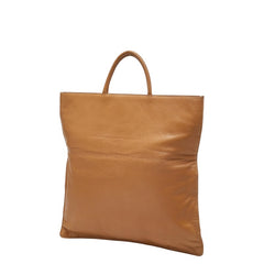 ロエベ アナグラム トートバッグ ハンドバッグ ベージュ レザー レディース LOEWE 【中古】