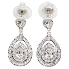 スワロフスキー センセーション スタッドピアス シルバー クリスタル メタル レディース SWAROVSKI 【中古】