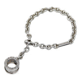 ブルガリ B-zero1 ビーゼロワン 3バンド チャーム SV925 シルバー レディース BVLGARI 【中古】