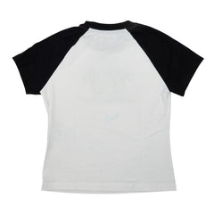 オフホワイト ヴァージル アブロー ホース ビルボード ラグラン 半袖 Tシャツ カットソー サイズ XS ホワイト ブラック コットン レディース OFF-WHITE 【中古】