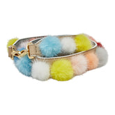 フェンディ ストラップ ユー ショルダーストラップ マルチカラー レザー ファー レディース FENDI 【中古】