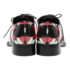 プラダ - レースアップ シューズ サイズ:37 マルチカラー ブラック レッド パテントレザー レディース PRADA 【中古】
