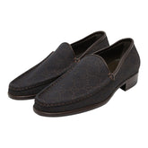 グッチ GGキャンバス - ローファー スリッポン モカシン サイズ7.5B 103395 ブラウン キャンバス レザー メンズ GUCCI 【中古】