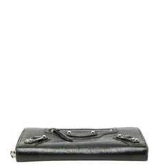 バレンシアガ クラシック コンチネンタル ラウンドファスナー 長財布 253036 ブラック レザー レディース BALENCIAGA 【中古】