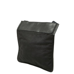 サルヴァトーレフェラガモ ガンチーニ 斜め掛け ショルダーバッグ ブラック ナイロン レザー レディース Salvatore Ferragamo 【中古】