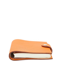 エルメス ユリス ミニ 手帳カバー システム手帳 リフィル付き オレンジ トゴ レディース HERMES 【中古】