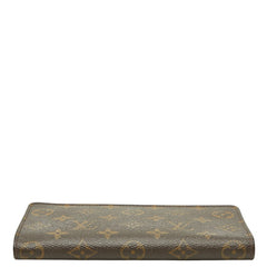 ルイ ヴィトン モノグラム ポルトモネジップ ラウンドファスナー 長財布 M61727 ブラウン PVC レザー レディース LOUIS VUITTON 【中古】