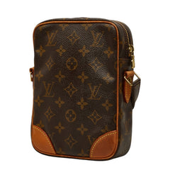 ルイ ヴィトン モノグラム ダヌーブ 斜め掛け ショルダーバッグ M45266 ブラウン PVC レザー レディース LOUIS VUITTON 【中古】