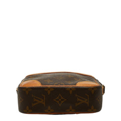 ルイ ヴィトン モノグラム ダヌーブ 斜め掛け ショルダーバッグ M45266 ブラウン PVC レザー レディース LOUIS VUITTON 【中古】