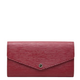 ルイ ヴィトン エピ ポルトフォイユ サラ 長財布 M60580 フューシャ ピンク系 レザー レディース LOUIS VUITTON 【中古】