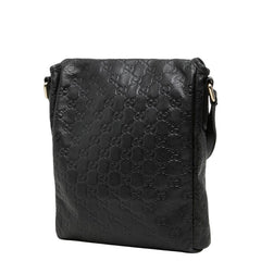 グッチ グッチシマ 斜めかけ ショルダーバッグ 223666 ブラック PVC レザー レディース GUCCI 【中古】