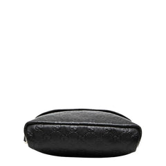 グッチ グッチシマ 斜めかけ ショルダーバッグ 223666 ブラック PVC レザー レディース GUCCI 【中古】