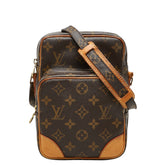ルイ ヴィトン モノグラム アマゾン 斜め掛け ショルダーバッグ M45236 ブラウン PVC レザー レディース LOUIS VUITTON 中古