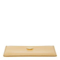 シャネル ココマーク カードケース ベージュ レザー レディース CHANEL 中古