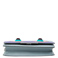 フェンディ モンスター バッグ バグズ チェーン ウォレット ショルダーバッグ 8M0346 グレー系 マルチカラー レザー レディース FENDI 中古