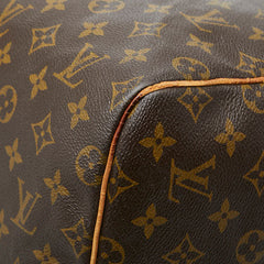 ルイ ヴィトン モノグラム キーポル55 ボストンバッグ トラベルバッグ M41424 ブラウン PVC レザー レディース LOUIS VUITTON 中古