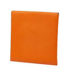 エルメス バスティア コインケース 小銭入れ □K刻印 オレンジ系 ヴォーエプソン レディース HERMES 中古