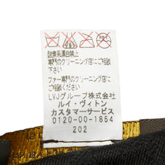 ルイ ヴィトン ファー付き スカーフ ショール M75520 ブラック シルク ウール ヌートリア/フォックス レディース LOUIS VUITTON 中古