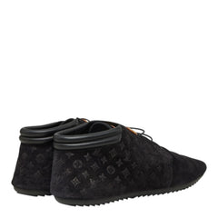 ルイ ヴィトン モノグラム - スニーカー チャッカブーツ サイズ35 1/2 ブラック スウェード レザー レディース LOUIS VUITTON 中古