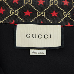 グッチ シェリーライン GGスター ジャージ トラックジャケット サイズL ブラック ポリエステル メンズ GUCCI 中古