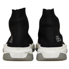 バレンシアガ スピードトレーナー スニーカー サイズ:40 ブラック ホワイト ラバー ファブリック メンズ BALENCIAGA 【中古】