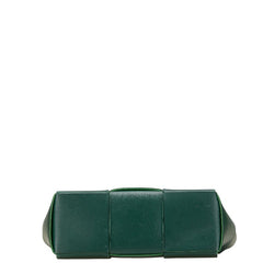 ボッテガヴェネタ マキシイントレチャート ハンドバッグ トートバッグ グリーン レザー レディース BOTTEGAVENETA 【中古】