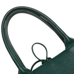 ボッテガヴェネタ マキシイントレチャート ハンドバッグ トートバッグ グリーン レザー レディース BOTTEGAVENETA 【中古】