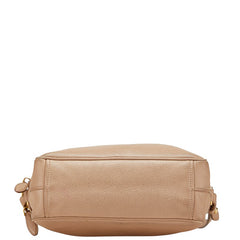 プラダ ショルダーバッグ ベージュ レザー レディース PRADA 【中古】
