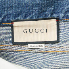 グッチ デニムパンツ スキニー サイズ:34 774079 ライトブルー コットン メンズ GUCCI 【中古】