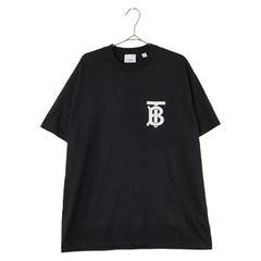 バーバリー TBロゴ Tシャツ サイズ:XS ブラック ホワイト コットン メンズ BURBERRY 【中古】