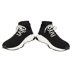 バレンシアガ スピードトレーナー スニーカー サイズ:42 ブラック ニット メンズ BALENCIAGA 【中古】