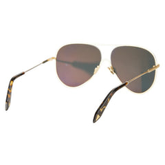 VICTORIA BECKHAM ヴィクトリアベッカム ティアドロップ サングラス VBS133 ゴールド ブラウン プラスチック レディース 【中古】