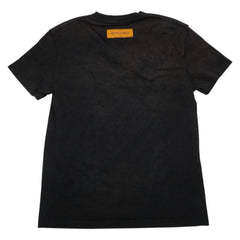 ルイ ヴィトン LV スプレッド エンブロイダリー 半袖Tシャツ サイズ:S ブラック コットン メンズ LOUIS VUITTON 【中古】