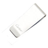 カルティエ ロゴ マネークリップ T1220756 シルバー メタル レディース CARTIER 【中古】