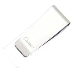カルティエ ロゴ マネークリップ T1220756 シルバー メタル レディース CARTIER 【中古】