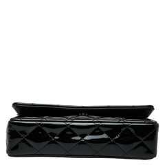 シャネル マトラッセ ココマーク チェーンウォレット ショルダーバッグ ブラック パテントレザー レディース CHANEL 【中古】