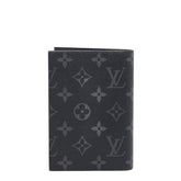 ルイ ヴィトン モノグラム エクリプス クーヴェルテュール パスポールNM パスポートケース M64501 ブラック PVC メンズ LOUIS VUITTON 【中古】