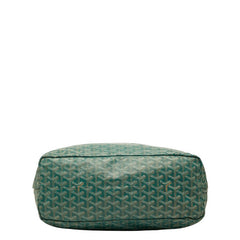 ゴヤール サンルイPM トートバッグ ハンドバッグ グリーン PVC レザー レディース GOYARD 【中古】