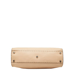 フェンディ セレリア ピーカブー ハンドバッグ ショルダーバッグ 2WAY 8BN290 ベージュ レザー レディース FENDI 【中古】
