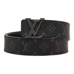 ルイ ヴィトン モノグラム エクリプス ベルト LV イニシャル 40MM リバーシブル サイズ:95/38 M9043T ブラック レザー メンズ LOUIS VUITTON 【中古】