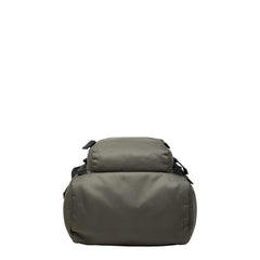 プラダ 三角ロゴプレート リュック バックパック 2VZ135 カーキ グリーン ナイロン レザー レディース PRADA 【中古】