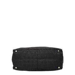 シャネル ココマーク ニュートラベルライン トートMM トートバッグ ハンドバッグ ブラック ナイロン レザー レディース CHANEL 【中古】