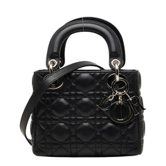 ディオール カナージュ レディディオール ハンドバッグ ショルダーバッグ 2WAY CAL44501 ブラック ラムスキン レディース Dior 【中古】