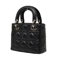 ディオール カナージュ レディディオール ハンドバッグ ショルダーバッグ 2WAY CAL44501 ブラック ラムスキン レディース Dior 【中古】