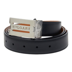 ブルガリ ロゴ リバーシブル ベルト サイズ:110/44 21276 ブラック ブラウン レザー メンズ BVLGARI 【中古】