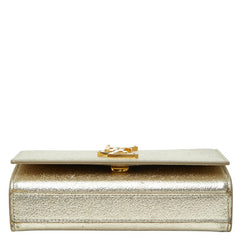 サンローラン YSLロゴ ケイト 斜め掛け チェーン ショルダーバッグ 354121 ゴールド レザー レディース SAINT LAURENT 【中古】